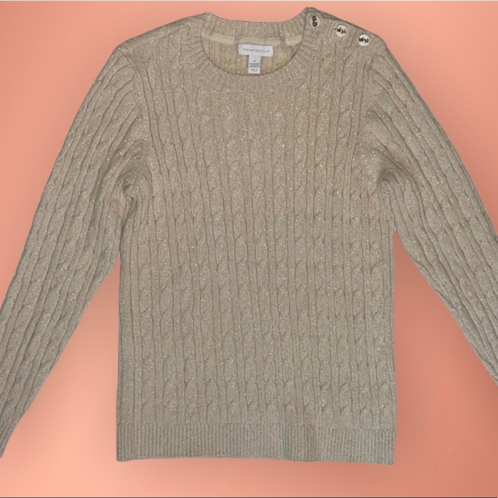 Charter club shoulder button sweater